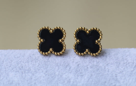 Aretes VC Negro mujer GSJ200