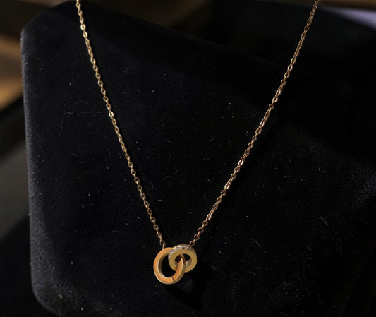 Cadena Argolla doble mujer GSJ190