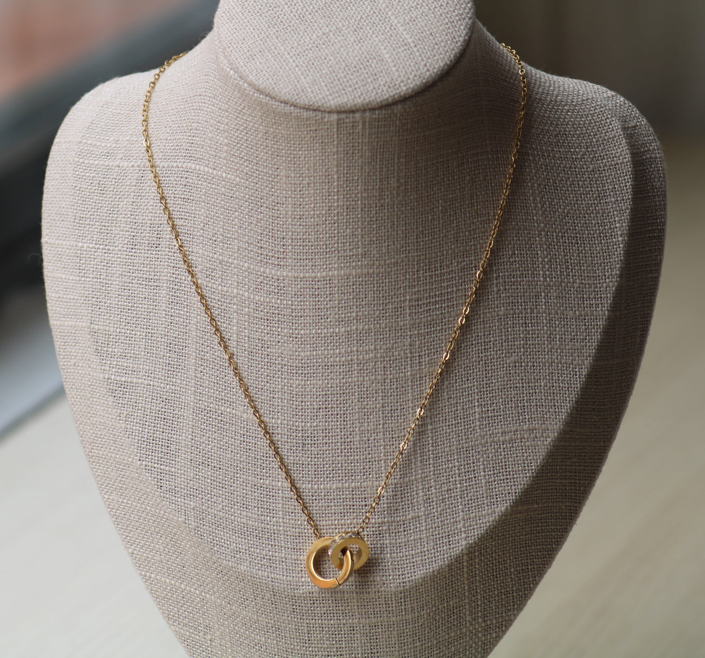 Cadena Argolla doble mujer GSJ190