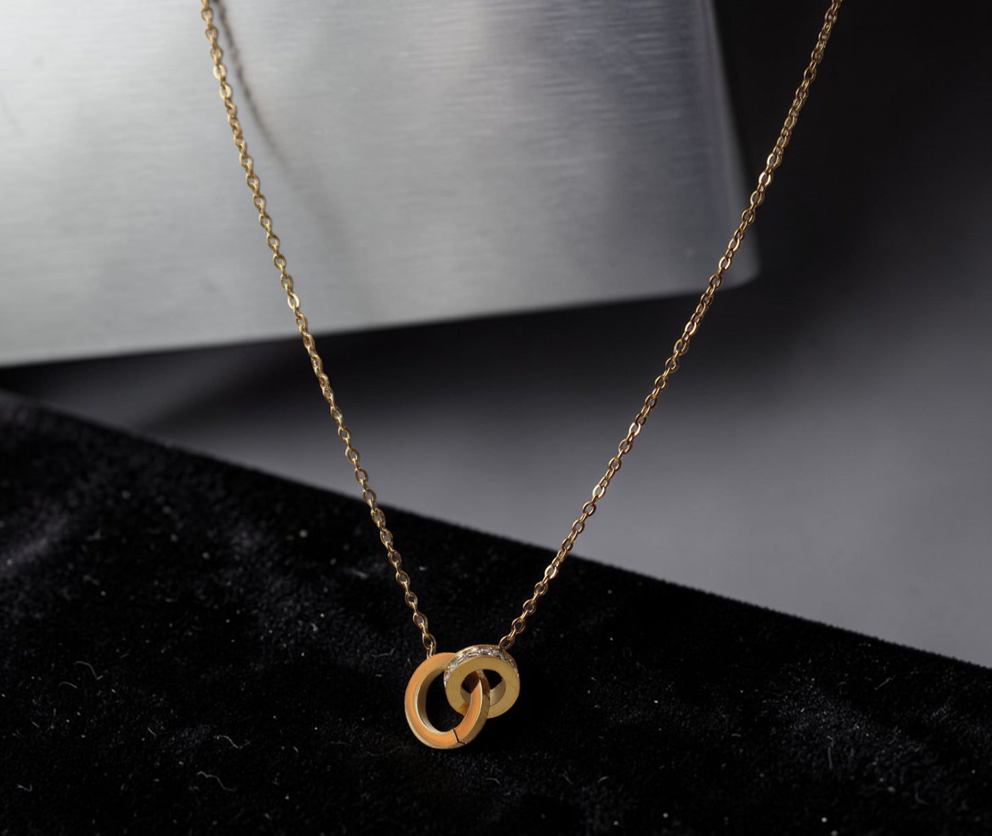 Cadena Argolla doble mujer GSJ190