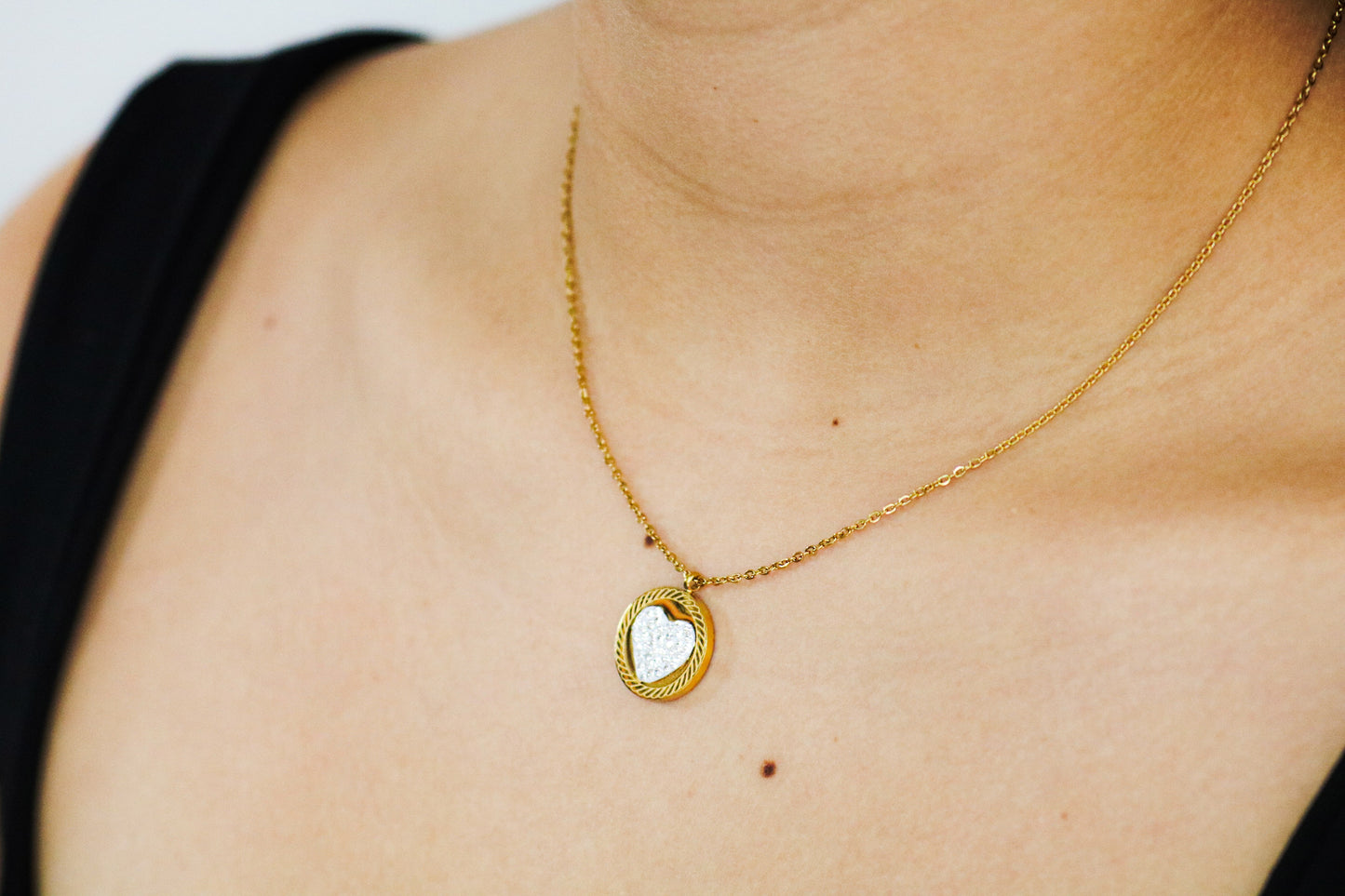 Cadena Mujer Corazón Redondo GSJ173