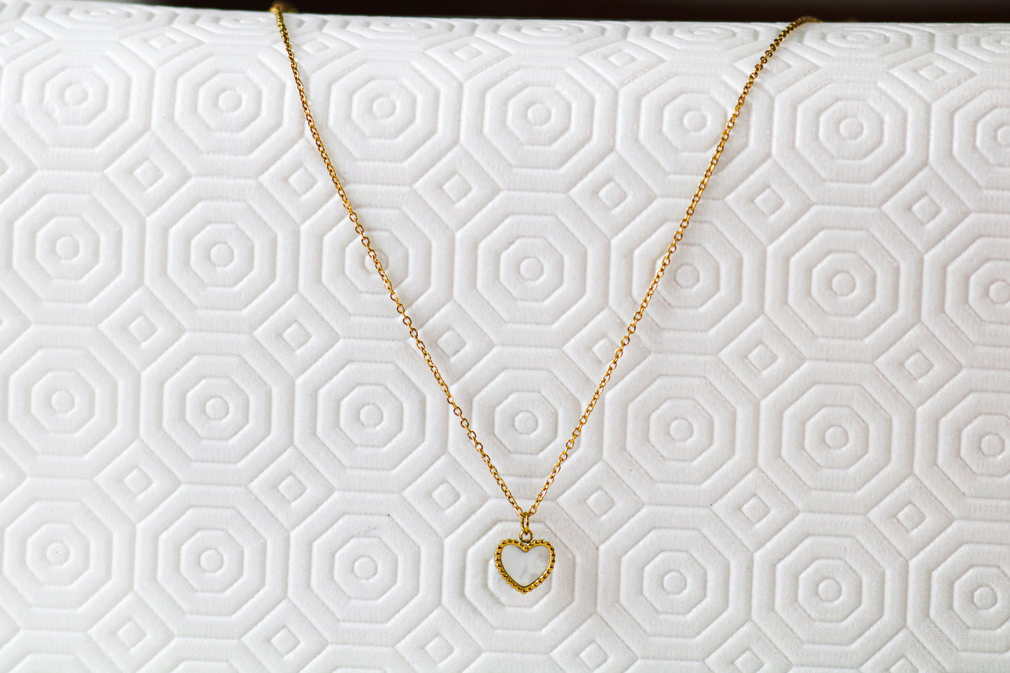 Cadena Mujer Corazón Blanco GSJ174