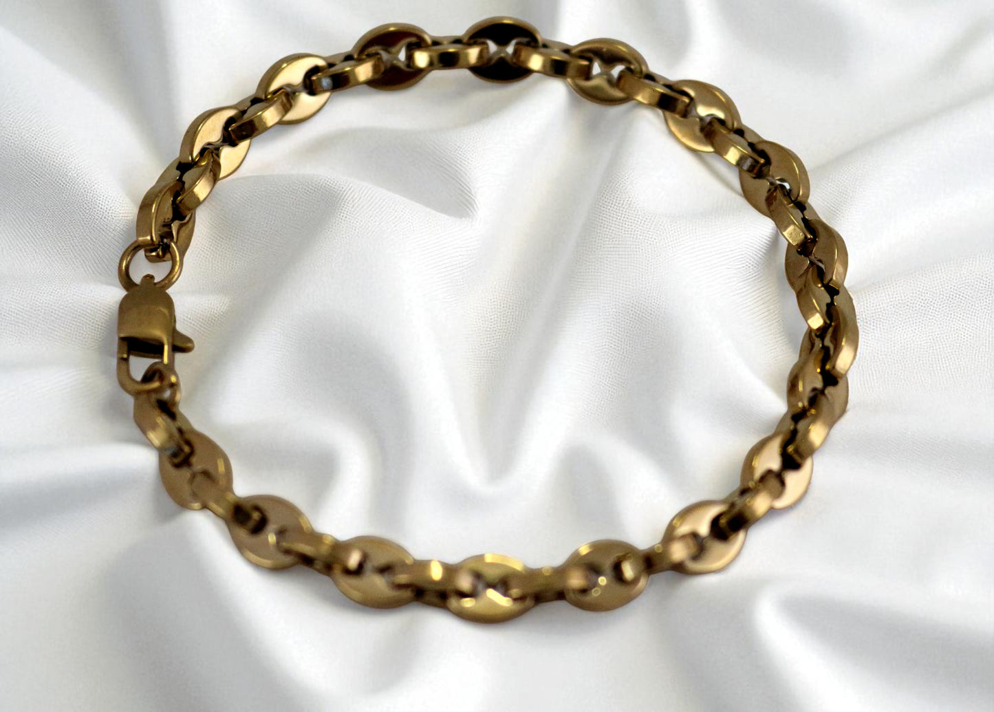 Pulsera Grano Doble Hombre 6mm20cmGSJ035