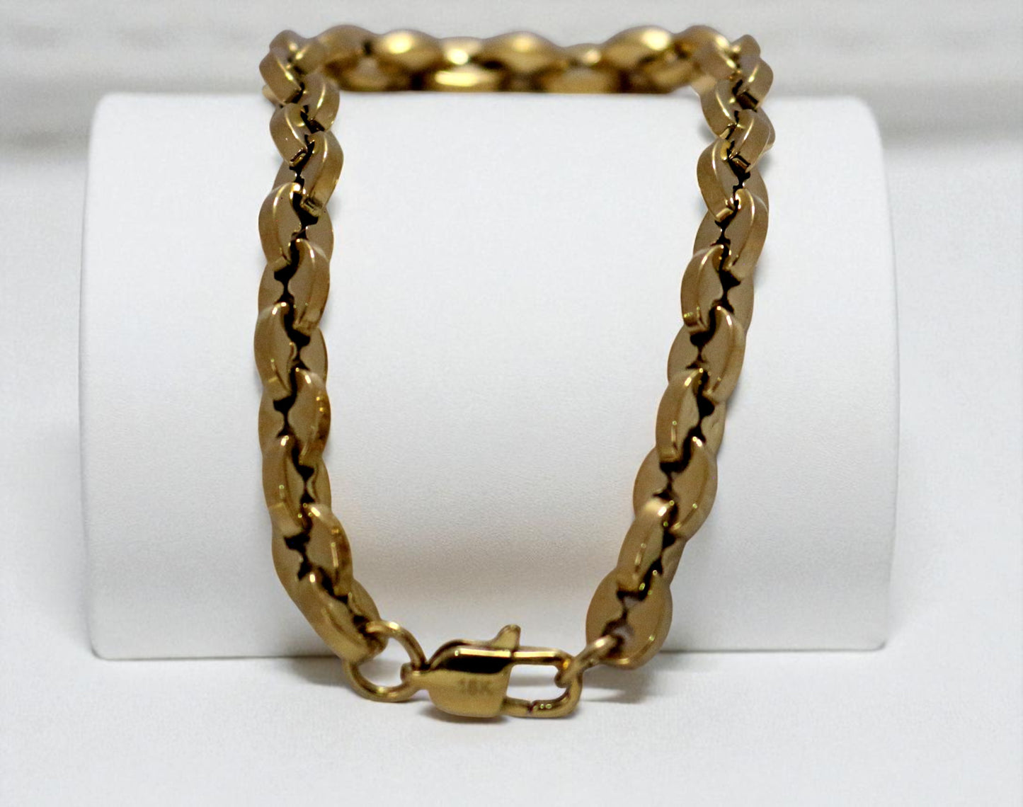 Pulsera Grano Doble Hombre 6mm20cmGSJ035