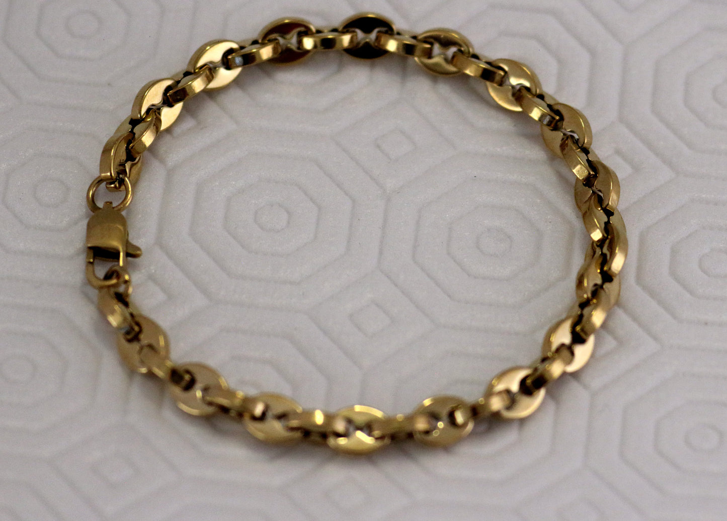 Pulsera Grano Doble Hombre 6mm20cmGSJ035