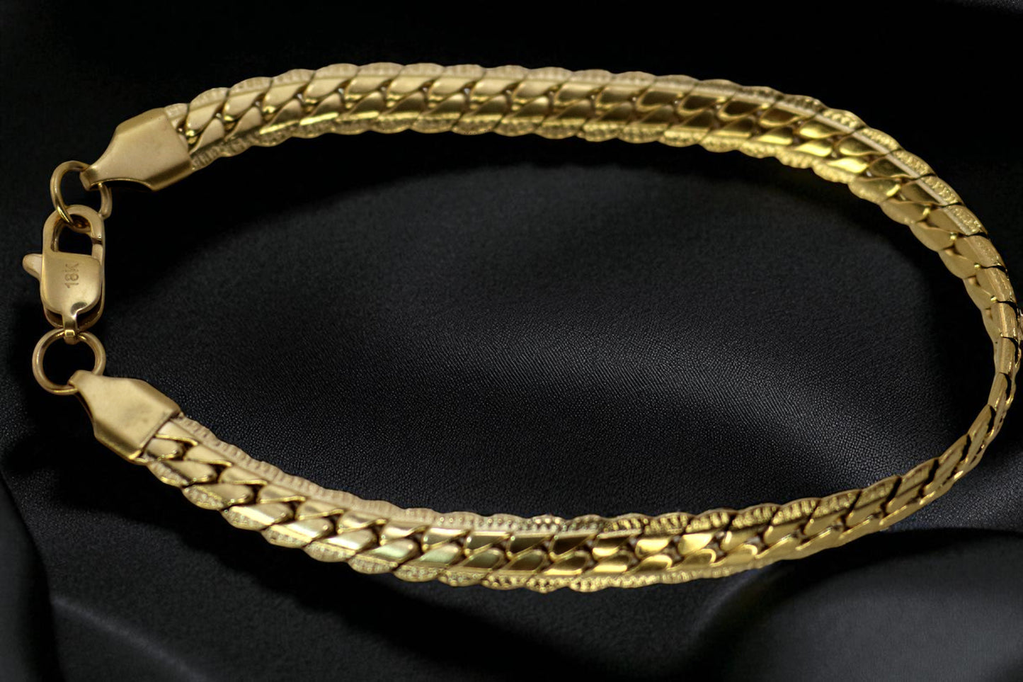 Pulsera Grabada Hombre 6mm 20cm GSJ077