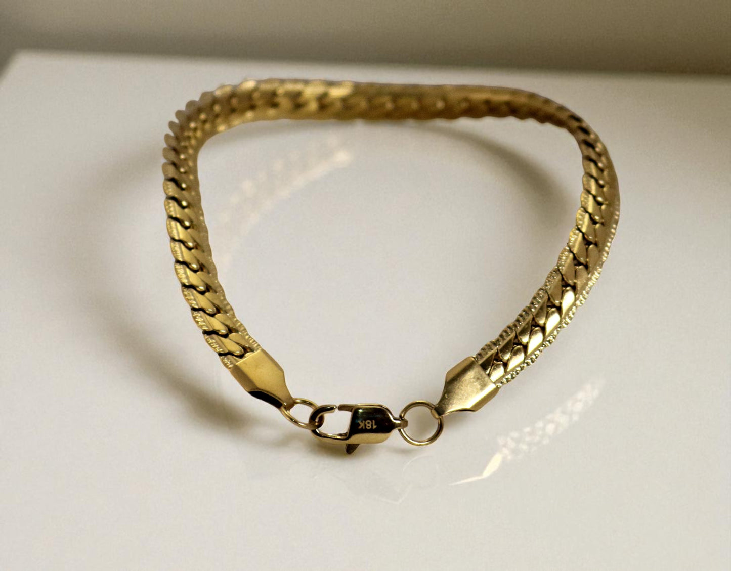 Pulsera Grabada Hombre 6mm 20cm GSJ077