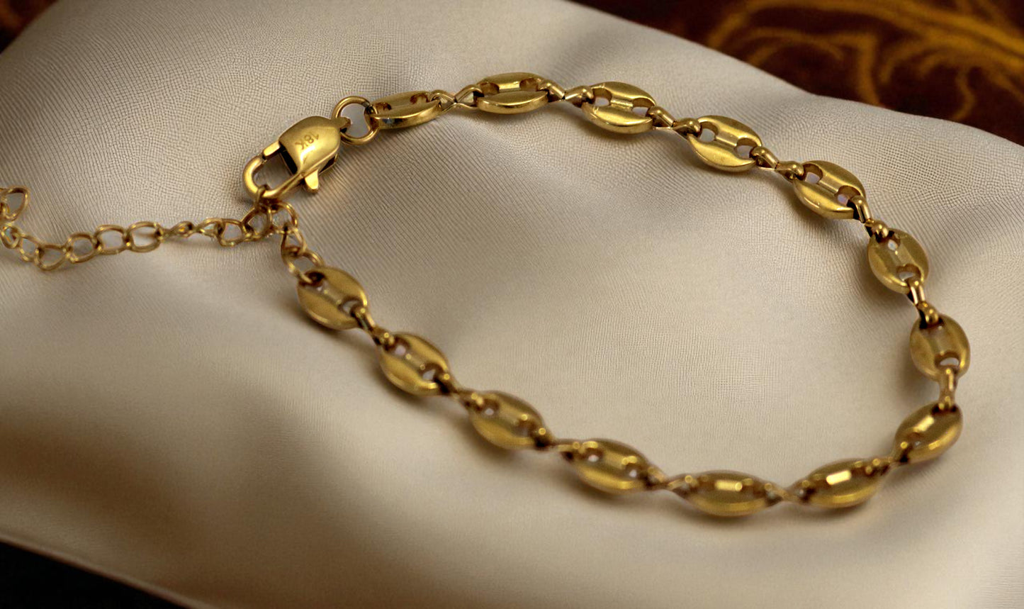 Pulsera Grano de Café M 5.5m 17cm GSJ033