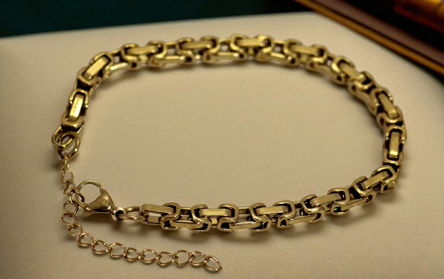Pulsera Rustica Mujer 4mm 17cm GSJ073