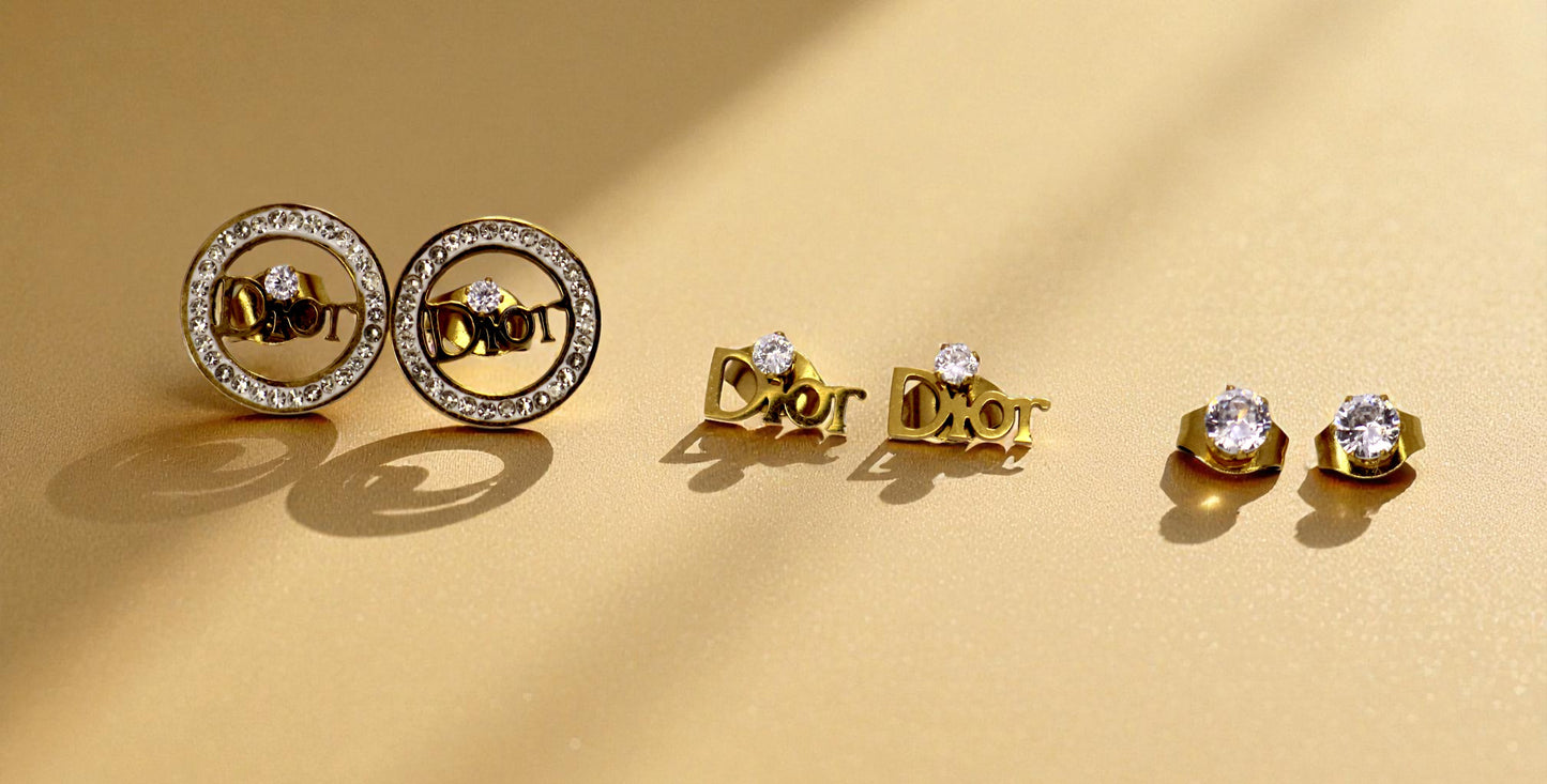 Aretes x 3 DR - Ref42 GSJ124