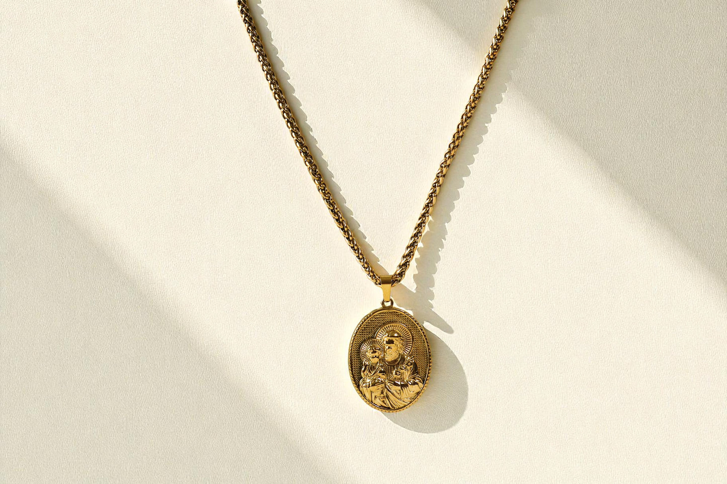 Cadena Trigo Hombre Dije San Jose GSJ171